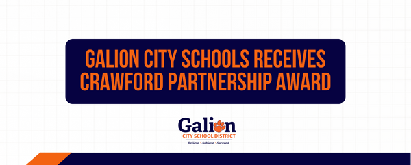 Galion City Schools Receives Crawford Partnership Award