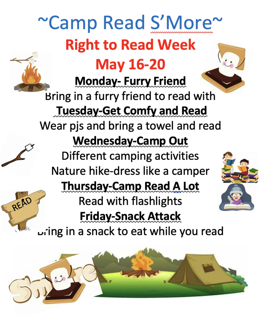 Right to Read Week Schedule