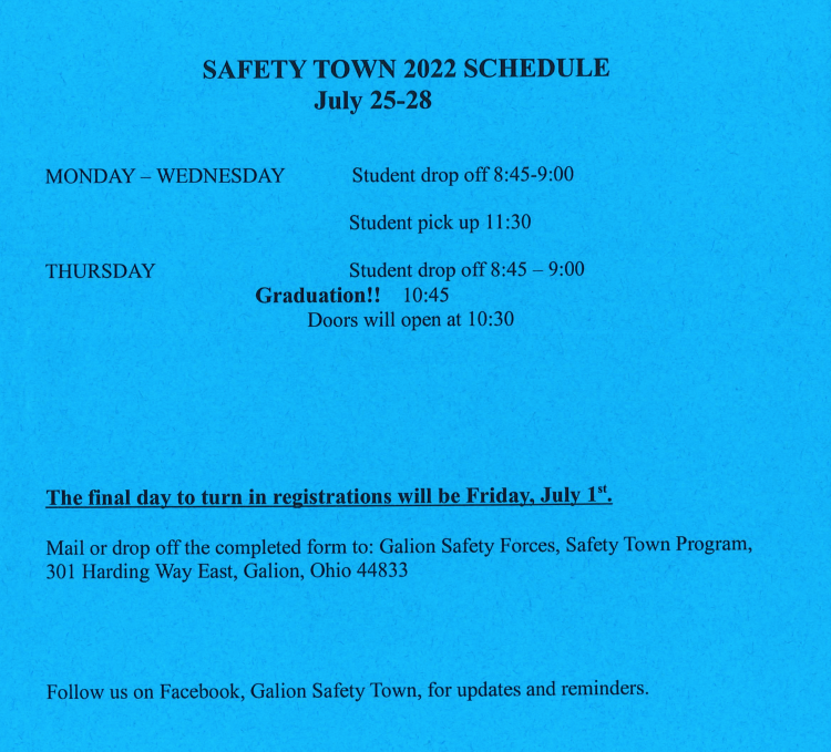 Safety Town Flyer 2