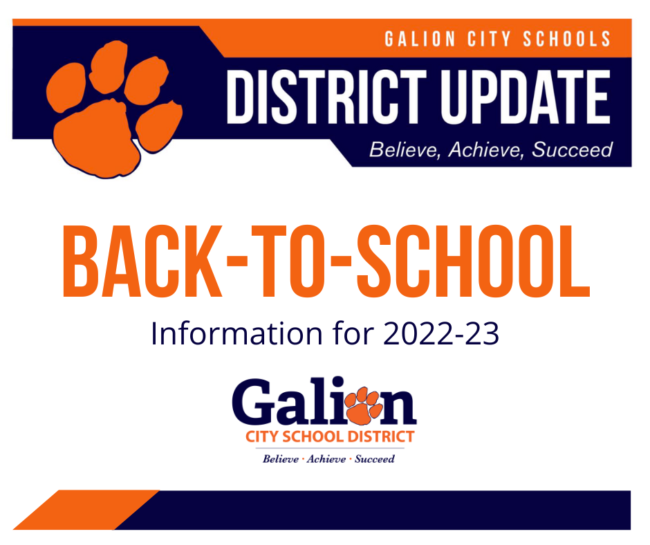 Back-to-school information for 2022-23