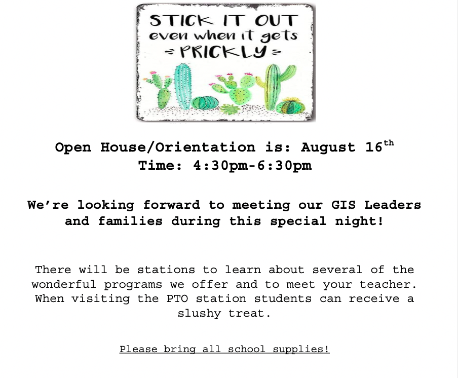GIS Open House Flyer 8/16 4:30-6:30PM