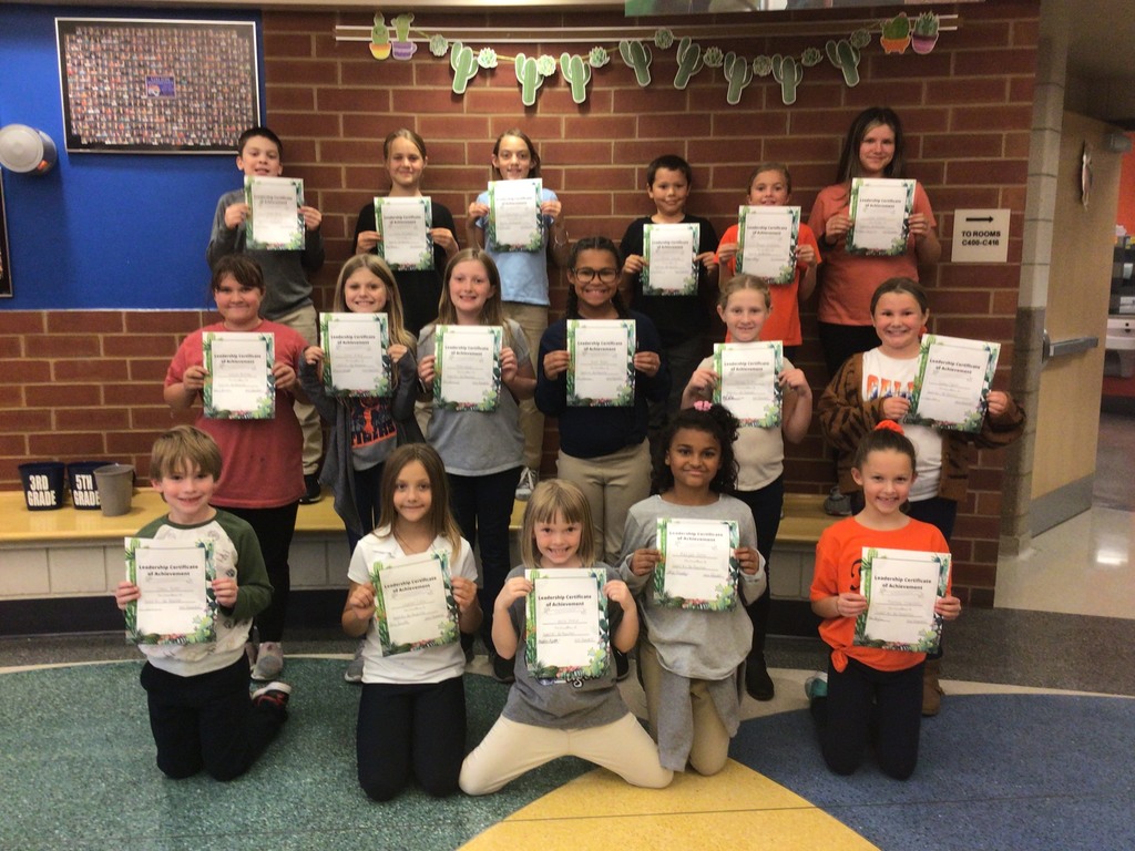 September Habit 1 Be Proactive Winners at GIS- students holding up their certificates