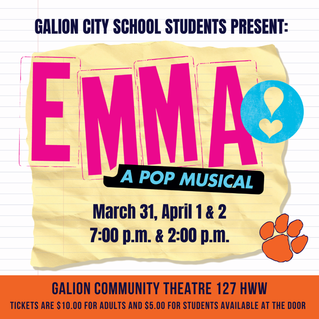 Galion City School Students present Emma: A Pop Musical!
