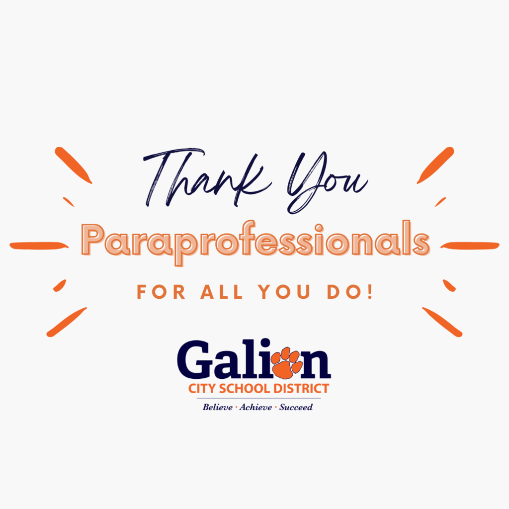 Thank you Paraprofessionals for all you do!