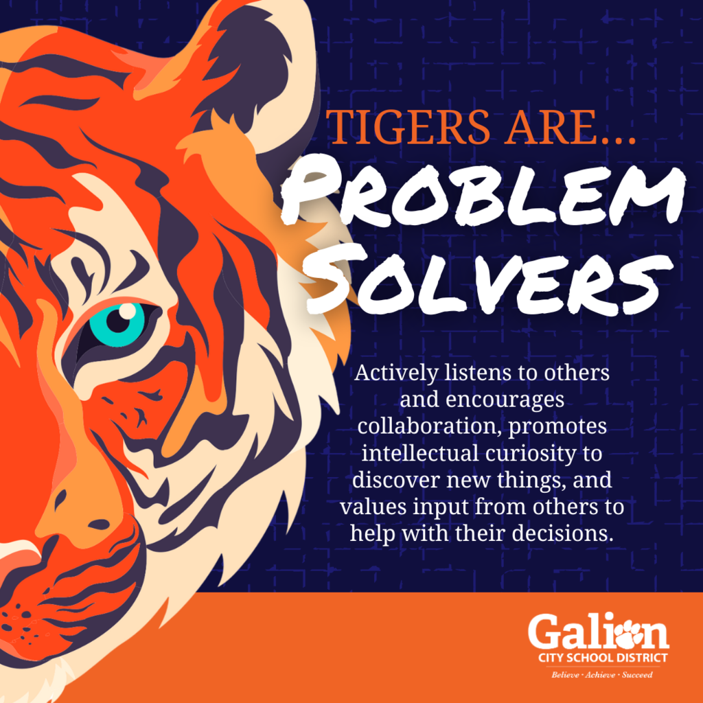 Tigers are problem solvers. 